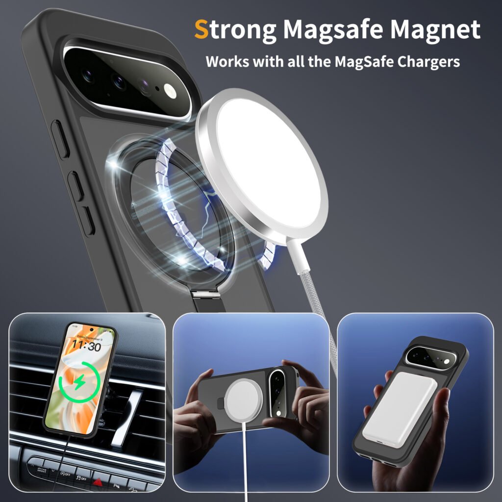 Google 9 (Universal 9pro - 10 - 10pro - 11 - 11pro) Silver Shield Finger-Sensitive Racket Stand