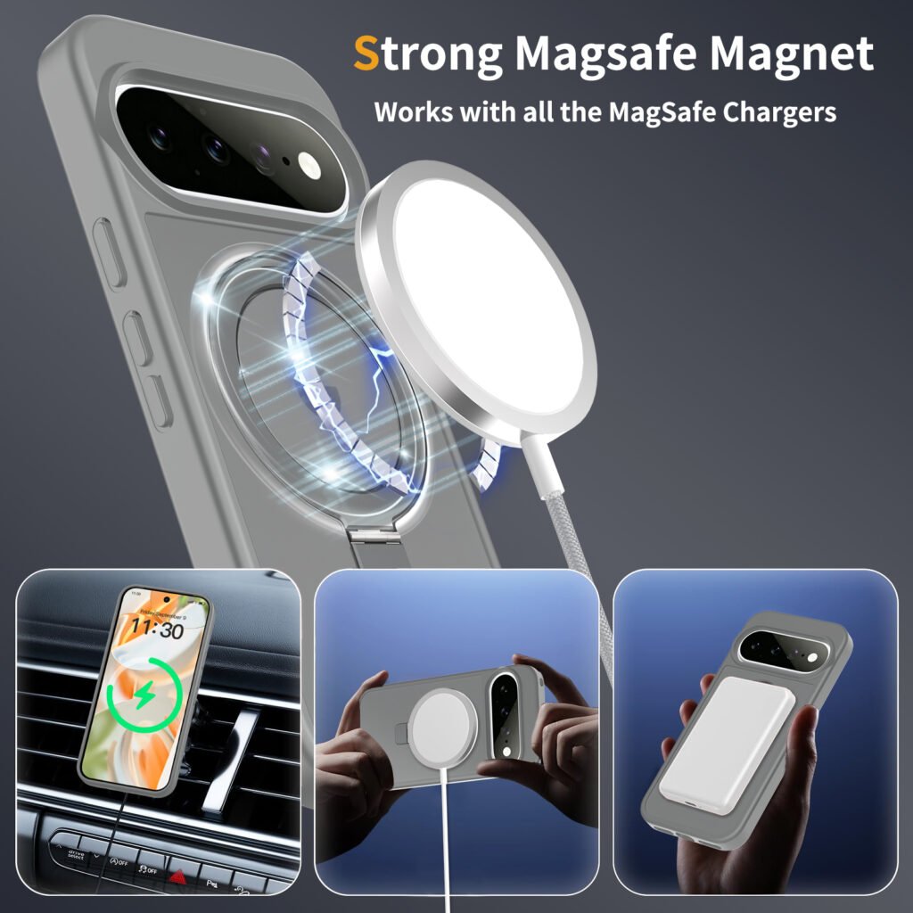 Google 9 (Universal 9pro - 10 - 10pro - 11 - 11pro) Silver Shield Finger-Sensitive Racket Stand