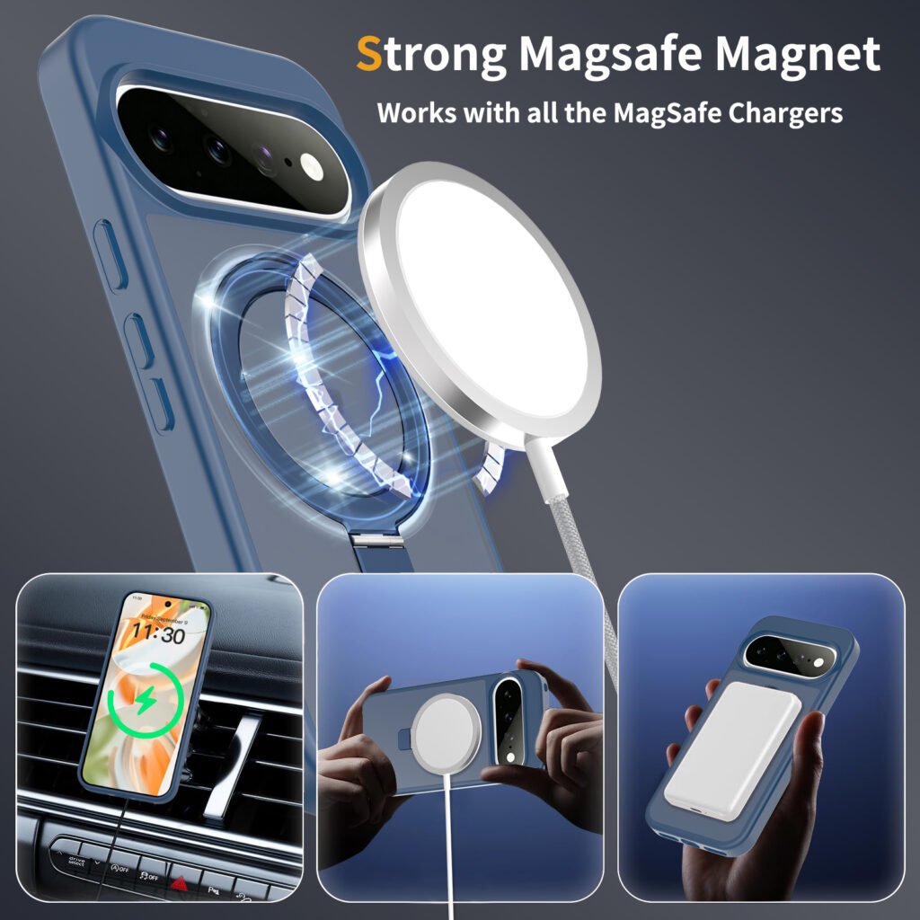 Google 9 (Universal 9pro - 10 - 10pro - 11 - 11pro) Silver Shield Finger-Sensitive Racket Stand