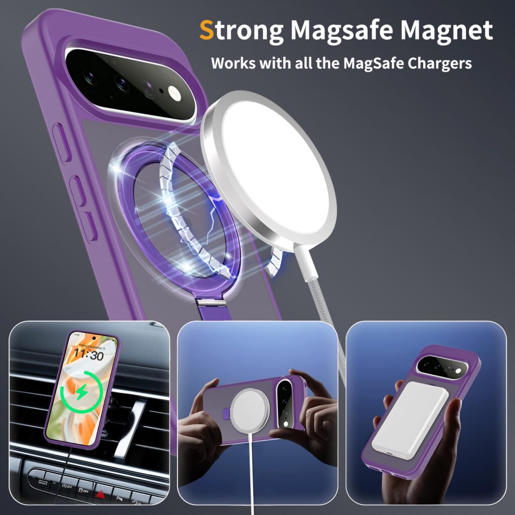 Google 9 (Universal 9pro - 10 - 10pro - 11 - 11pro) Silver Shield Finger-Sensitive Racket Stand