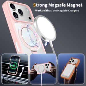 iPhone 17 Pro (also applicable to 18 Pro) Silver Shield Transparent Racket Stand - Image 4