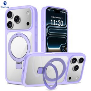 iPhone 17 Pro (also applicable to 18 Pro) Silver Shield Transparent Racket Stand - Image 19