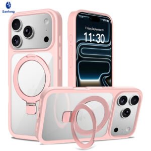 iPhone 17 Pro (also applicable to 18 Pro) Silver Shield Transparent Racket Stand - Image 18