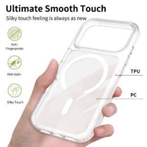 iPhone 17 Pro - Silver Shield Touch-Skin Fusion (Magnetic Attachment) - Image 14