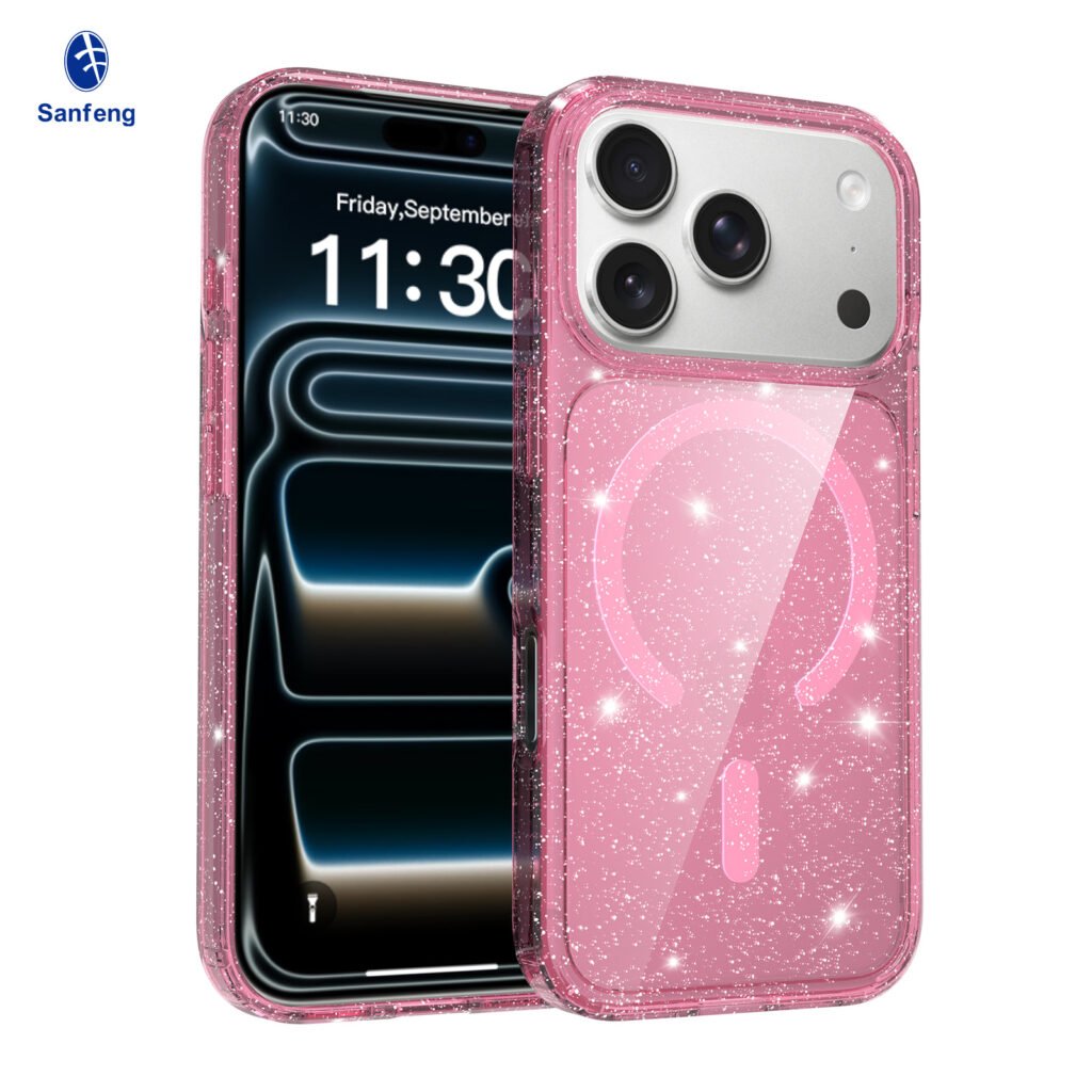 iPhone 17 Pro (applicable to 18 Pro) Anti-Scratch Two-in-One Flash Powder Magnetic Attachment Model