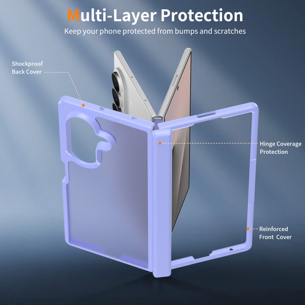 Samsung Z Fold 7 (Universal Z Fold 8) - Left and Right Folding - Silver Shield Touchscreen Two-in-One (with Side Cover)