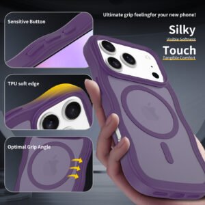 iPhone 17 Pro (18 Pro compatible) - Wave Pattern Skin-Sensing Dual Integration (Magnetic Attachment) - Image 5
