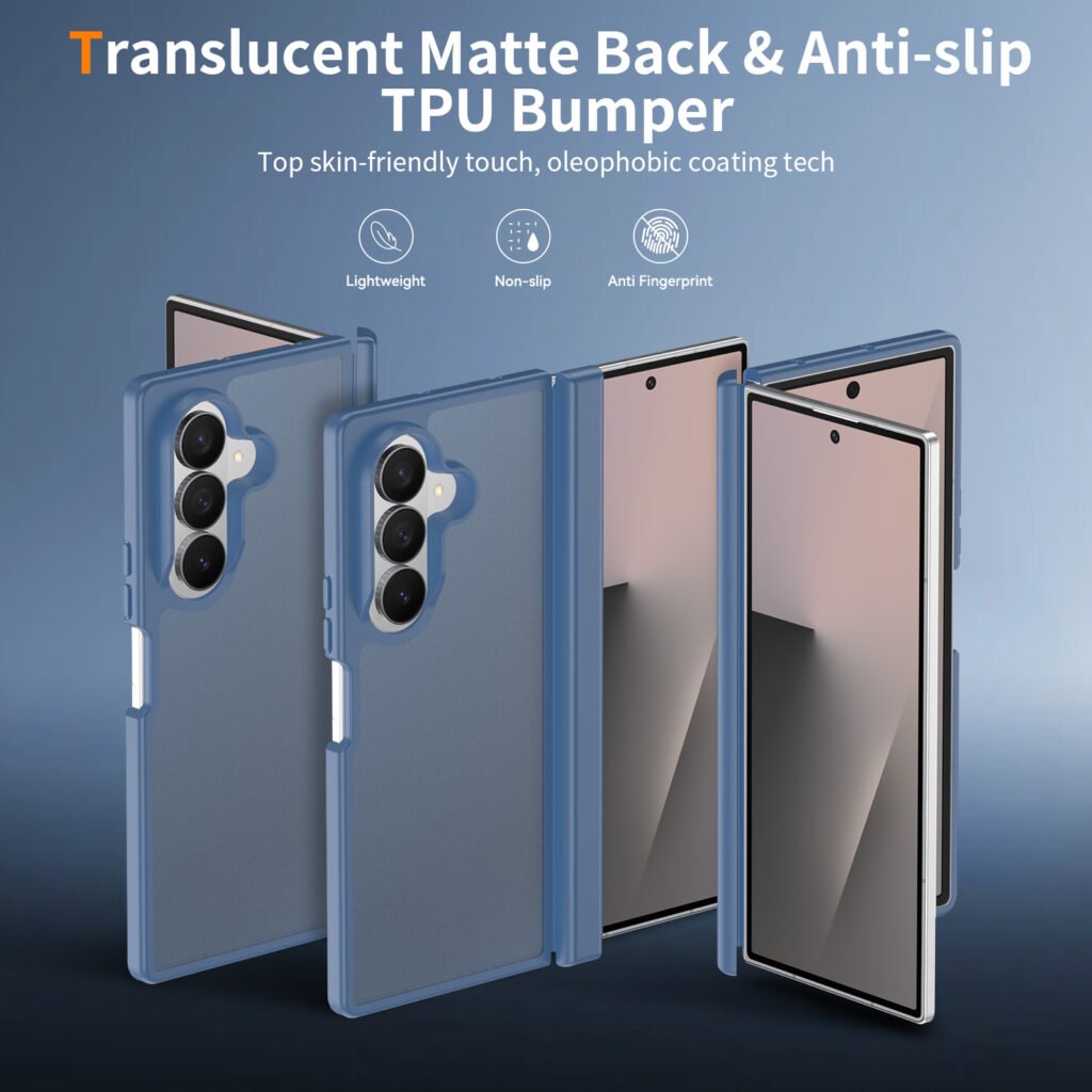 Samsung Z Fold 7 (Universal Z Fold 8) Left and Right Folding - Silver Armor Touchscreen Two-in-One (with Side Cover) Remove the Front Cover