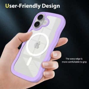 iPhone 17 Wave Pattern Transparent One-Sided (Magnetic Attachment) - Image 14