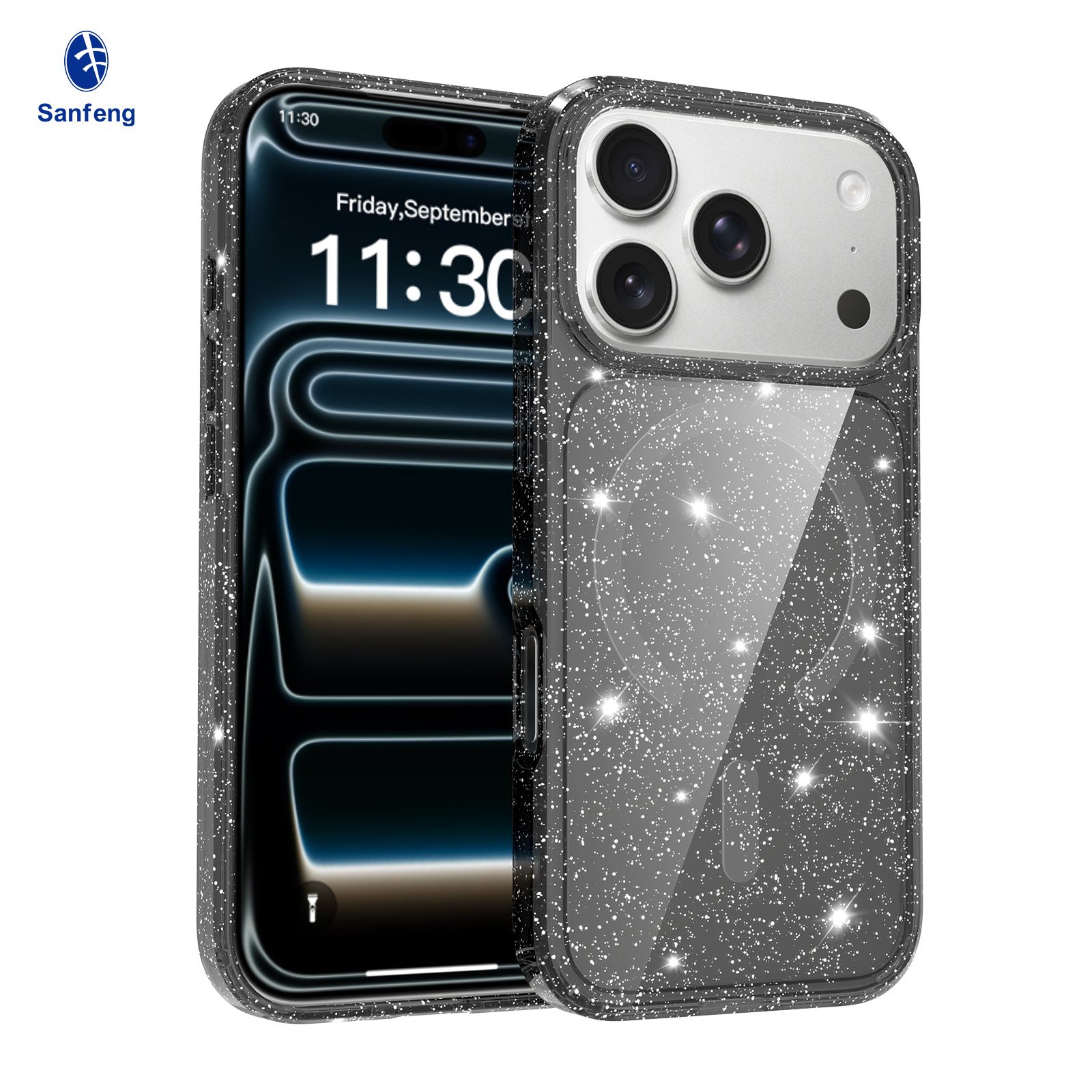 iPhone 17 Pro (applicable to 18 Pro) Anti-Scratch Two-in-One Flash Powder Magnetic Attachment Model - Image 7