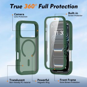 iPhone 17 Pro (18 Pro compatible) Skin-like Starry Sky All-Weather Case (Magnetic Attachment + Screen Protector) - Image 4