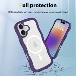 iPhone 17 Wave Pattern Transparent One-Sided (Magnetic Attachment) - Image 5