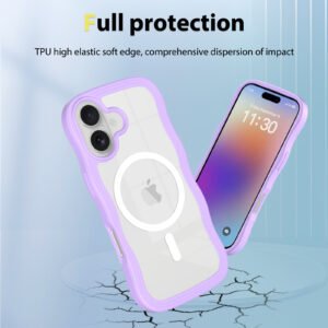 iPhone 17 Wave Pattern Transparent One-Sided (Magnetic Attachment) - Image 4