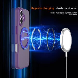iPhone 17 Fine Hole Silver Shield Touchable Rotating Stand - Image 13