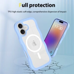 iPhone 17 Wave Pattern Transparent One-Sided (Magnetic Attachment) - Image 3