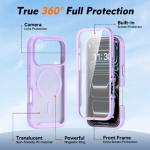 iPhone 17 Pro (18 Pro compatible) Skin-like Starry Sky All-Weather Case (Magnetic Attachment + Screen Protector) - Image 5