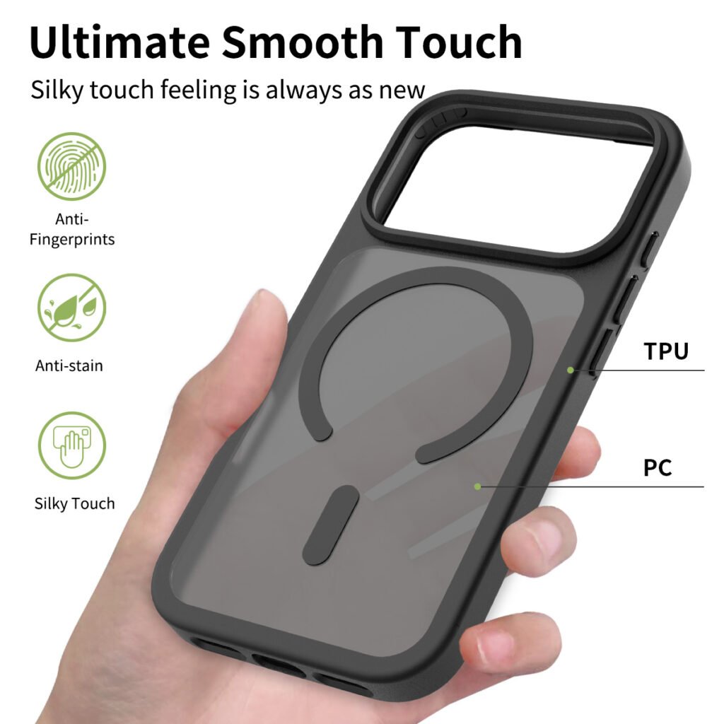 iPhone 17 Pro - Silver Shield Touch-Skin Fusion (Magnetic Attachment)