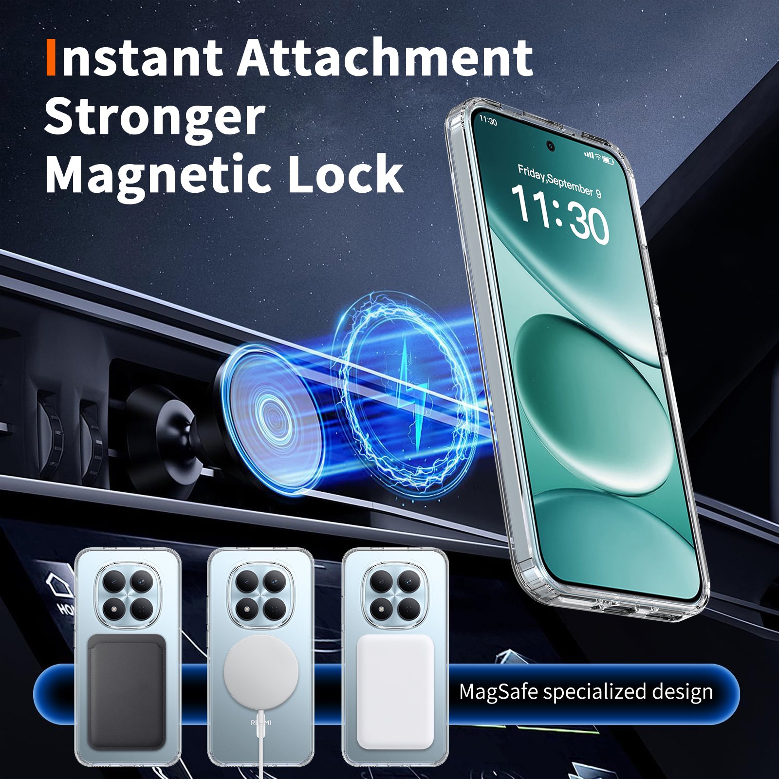 Redmi Note 15 Pro 5G (International and Domestic - Europe) Anti-Scratch Two-in-One (Magnetic Attachment) - Image 3