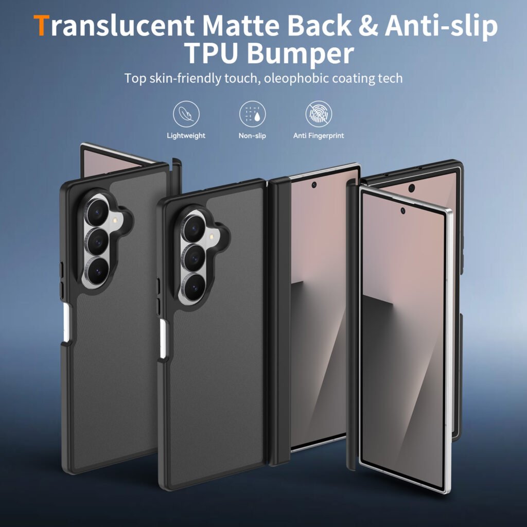 Samsung Z Fold 7 (Universal Z Fold 8) Left and Right Folding - Silver Armor Touchscreen Two-in-One (with Side Cover) Remove the Front Cover