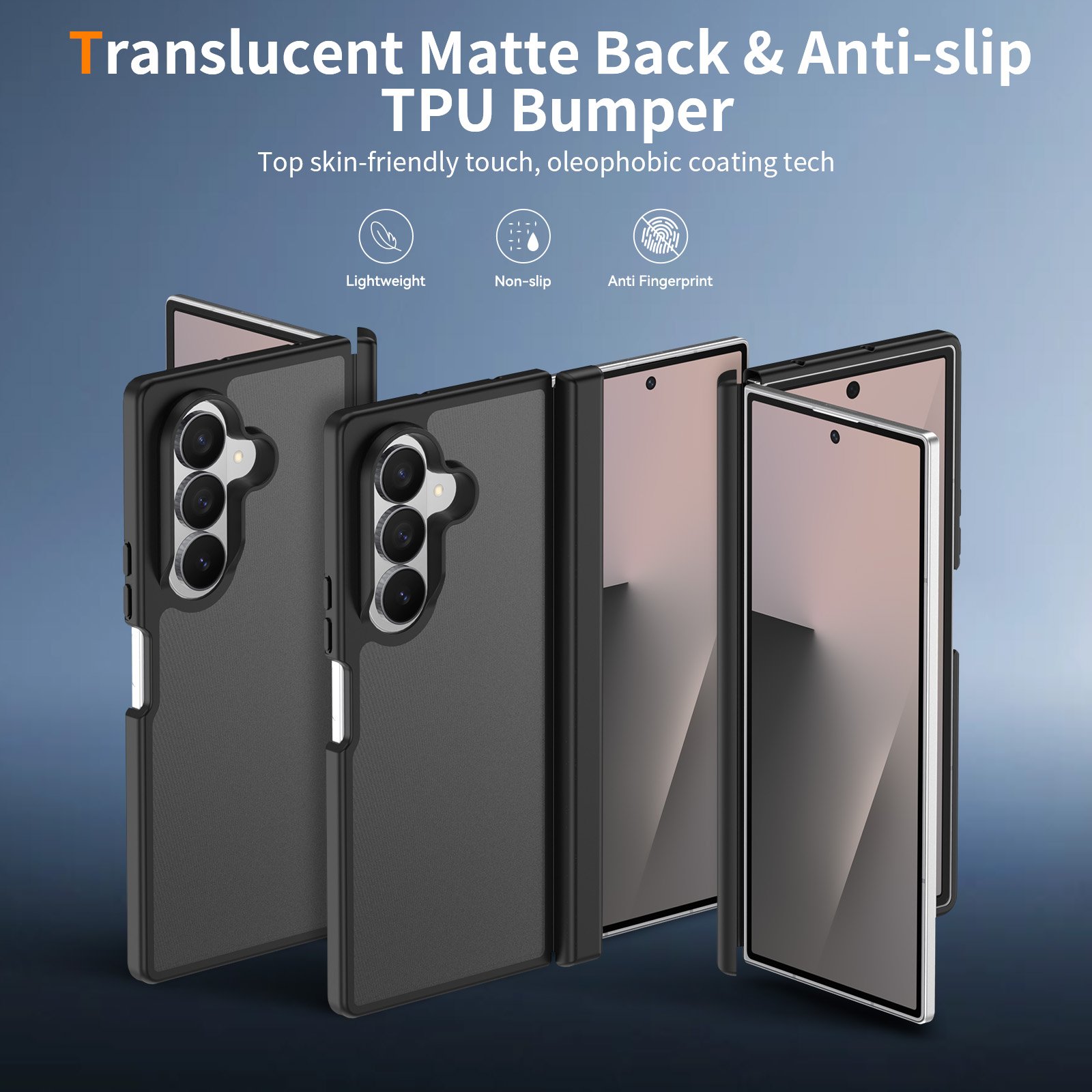 Samsung Z Fold 7 (Universal Z Fold 8) Left and Right Folding - Silver Armor Touchscreen Two-in-One (with Side Cover) Remove the Front Cover - Image 2