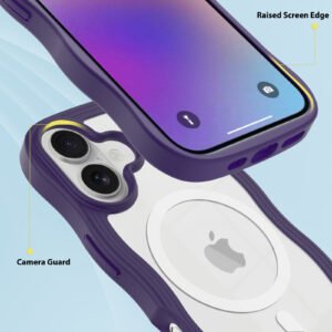iPhone 17 Wave Pattern Transparent One-Sided (Magnetic Attachment) - Image 9