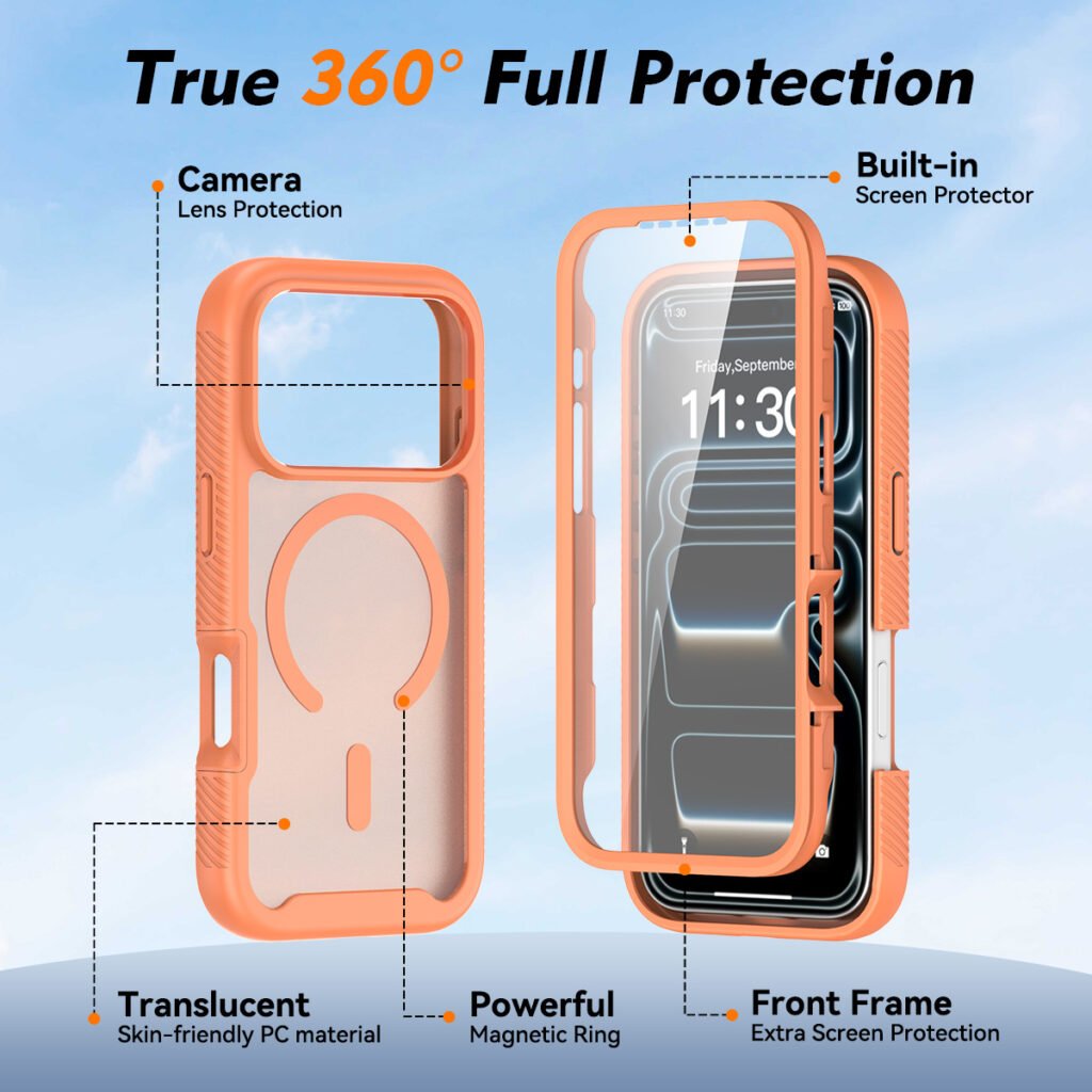 iPhone 17 Pro (18 Pro compatible) Skin-like Starry Sky All-Weather Case (Magnetic Attachment + Screen Protector)