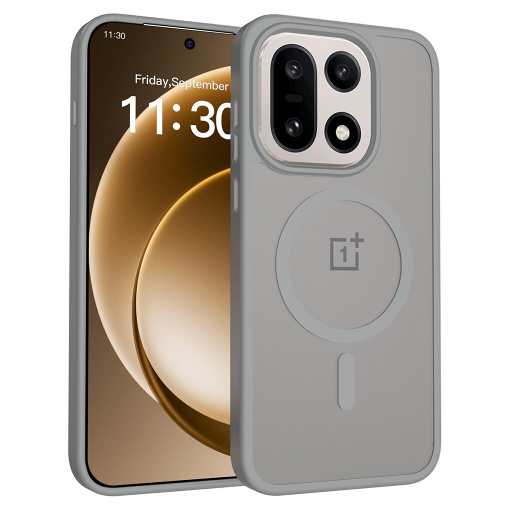 One plus 15 5G Silver Skin Touchscreen One-Sided Hybrid (Magnetic Attachment)