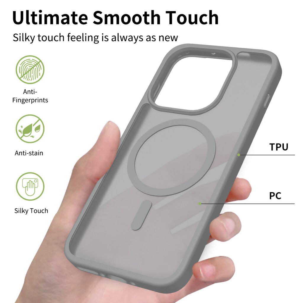 One plus 15 5G Silver Skin Touchscreen One-Sided Hybrid (Magnetic Attachment)