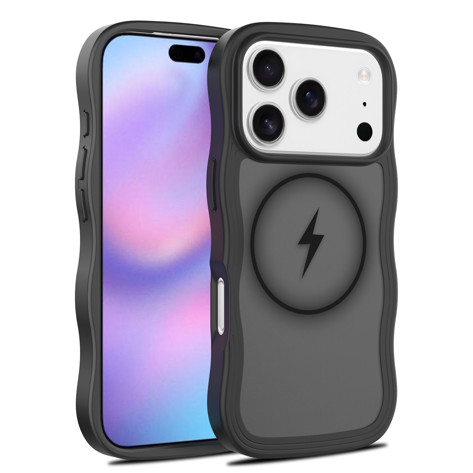 iPhone 17 Pro (18 Pro compatible) - Wave Pattern Skin-Sensing Dual Integration (Magnetic Attachment) - Image 11