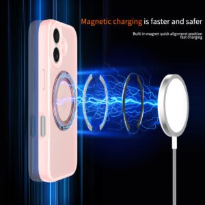 iPhone 17 Fine Hole Silver Shield Touchable Rotating Stand - Image 21