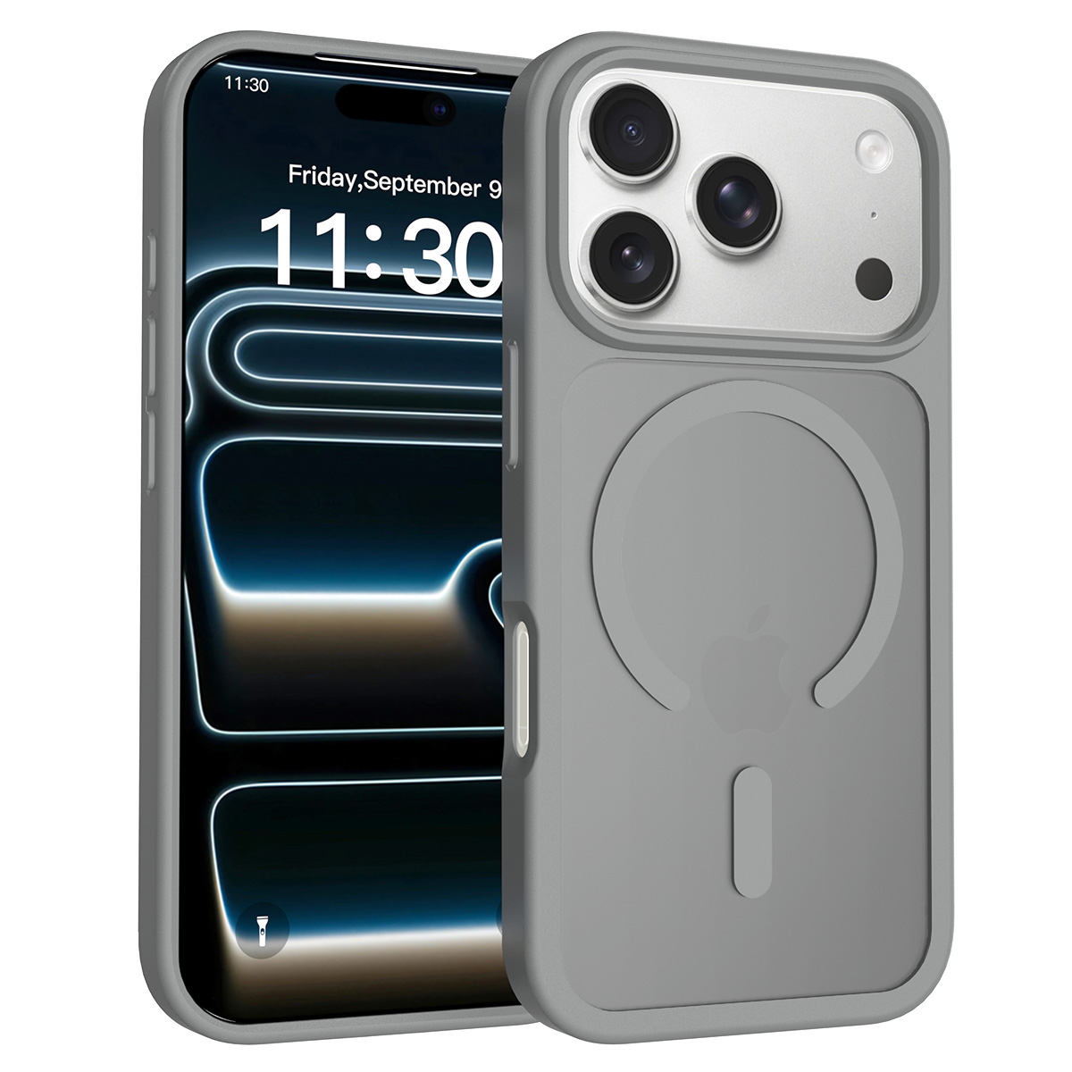 iPhone 17 Pro - Silver Shield Touch-Skin Fusion (Magnetic Attachment) - Image 2