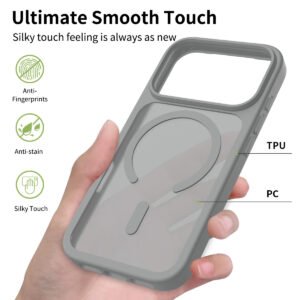 iPhone 17 Pro - Silver Shield Touch-Skin Fusion (Magnetic Attachment) - Image 20