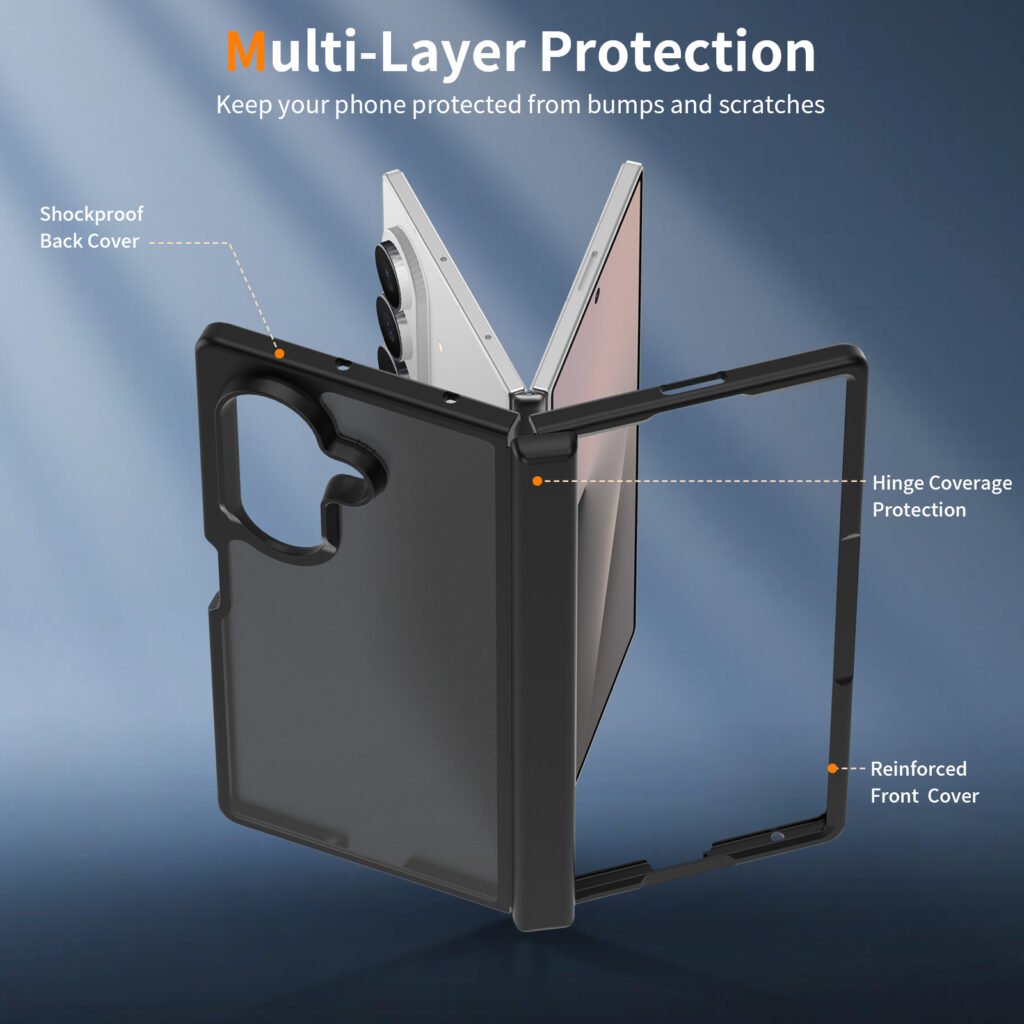 Samsung Z Fold 7 (Universal Z Fold 8) - Left and Right Folding - Silver Shield Touchscreen Two-in-One (with Side Cover)