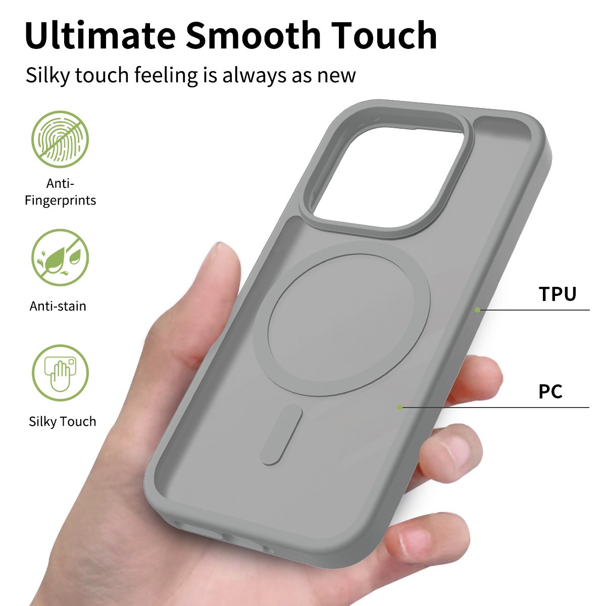 Xiaomi 17 5G Silver Shield Touch-Skin One-Sided (Magnetic Attachment) - Image 8