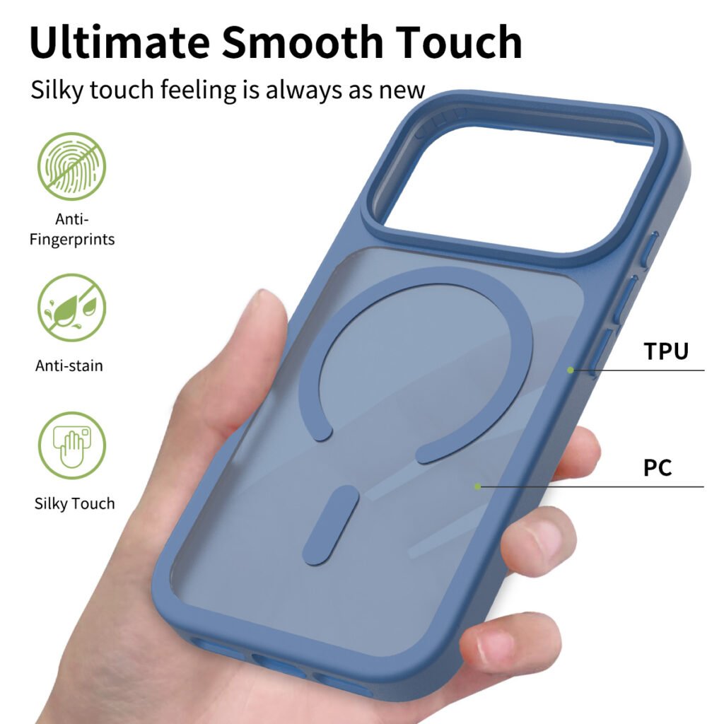 iPhone 17 Pro - Silver Shield Touch-Skin Fusion (Magnetic Attachment)