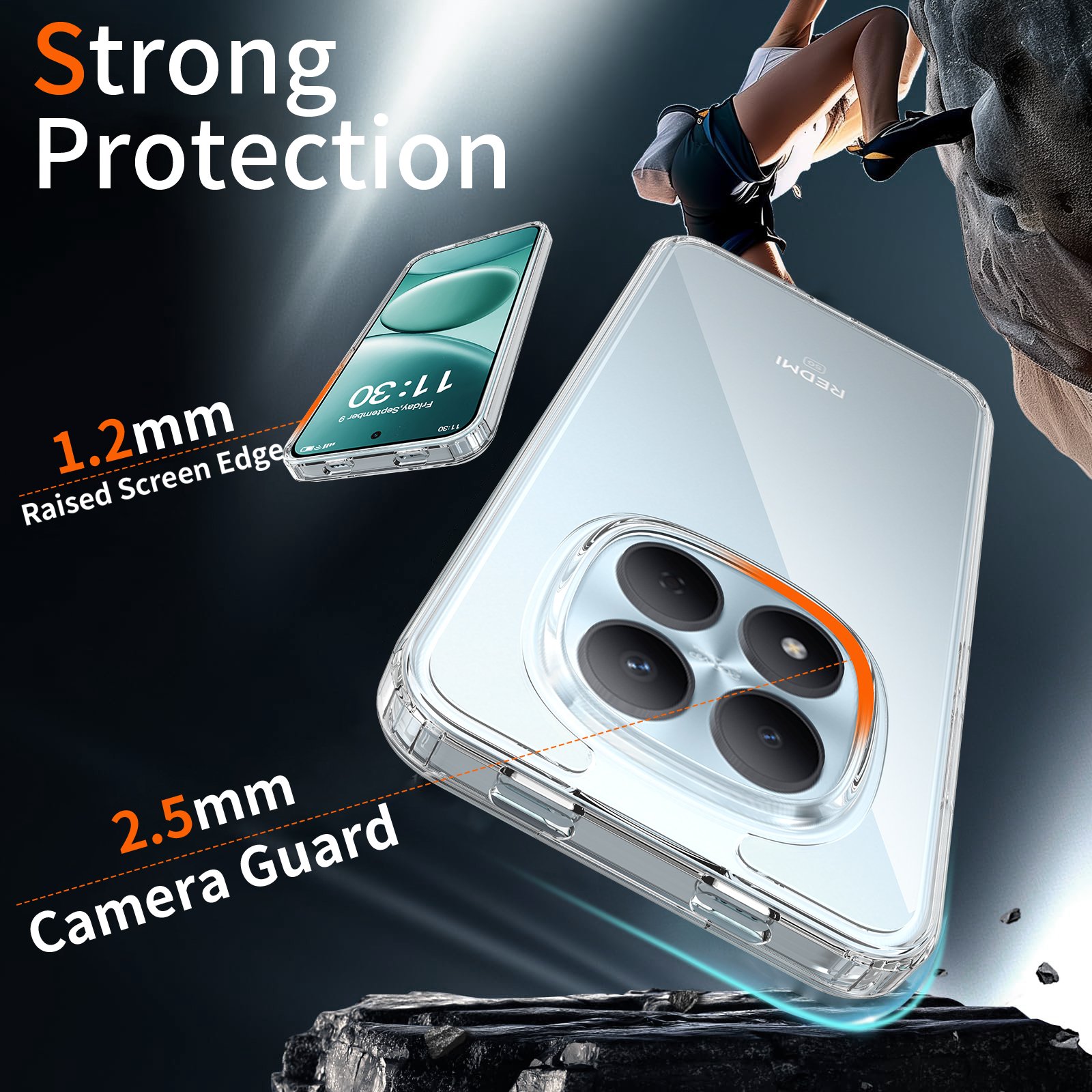 Redmi Note 15 Pro 5G (International and Domestic - Europe) Anti-Scratch Two-in-One - Image 3