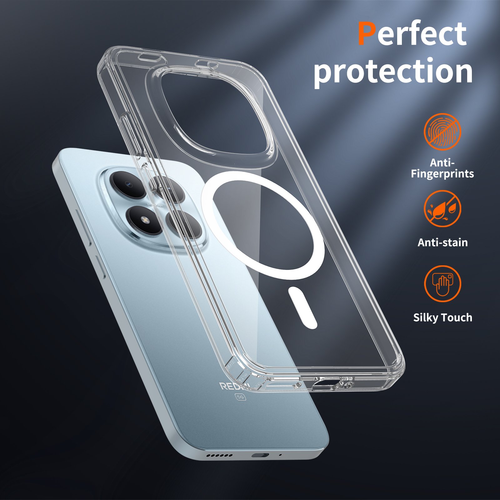 Redmi Note 15 Pro 5G (International and Domestic - Europe) Anti-Scratch Two-in-One (Magnetic Attachment) - Image 5