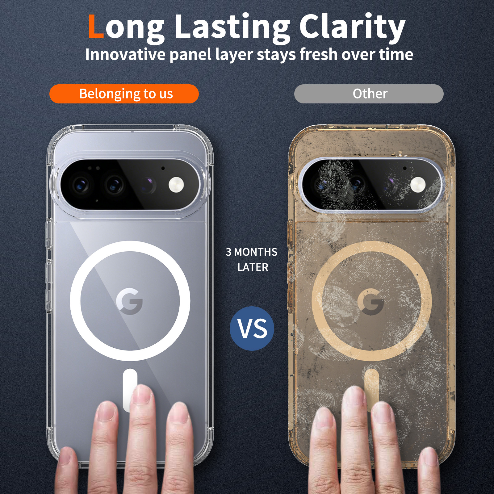 Google 9-9 Pro - 10-10 Pro - 11-11 Pro - 2.0 Anti-Fingerprint (Magnetic Attachment) - Image 6