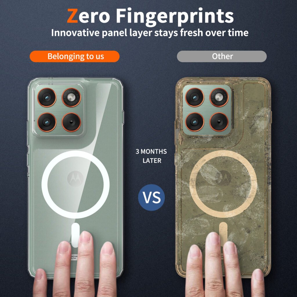 Motorola Edge 70 5G - Anti-Scratch Dual-Function (Magnetic Attachment) for Overseas Use