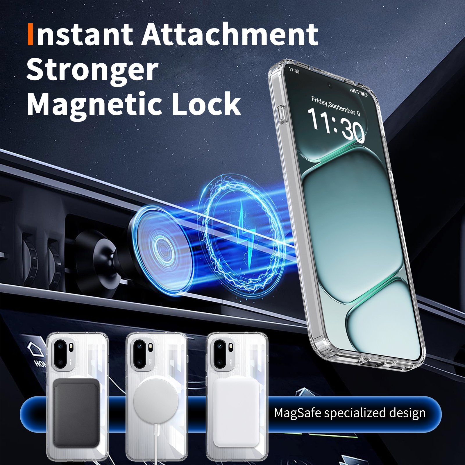 OnePlus Ace 6 5G (Universal 15R) Anti-Scratch Dual-Function (Magnetic Attachment) - Image 3