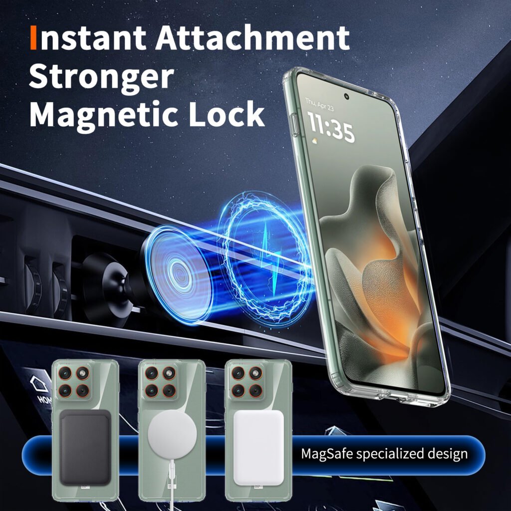 Motorola Edge 70 5G - Anti-Scratch Dual-Function (Magnetic Attachment) for Overseas Use