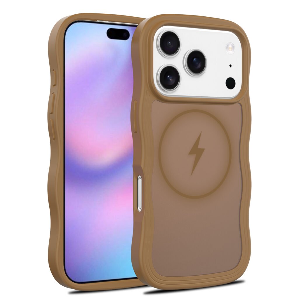 iPhone 17 Pro (18 Pro compatible) - Wave Pattern Skin-Sensing Dual Integration (Magnetic Attachment)