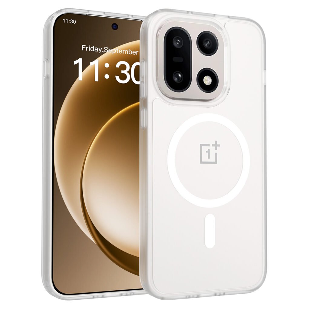 One plus 15 5G Silver Skin Touchscreen One-Sided Hybrid (Magnetic Attachment)