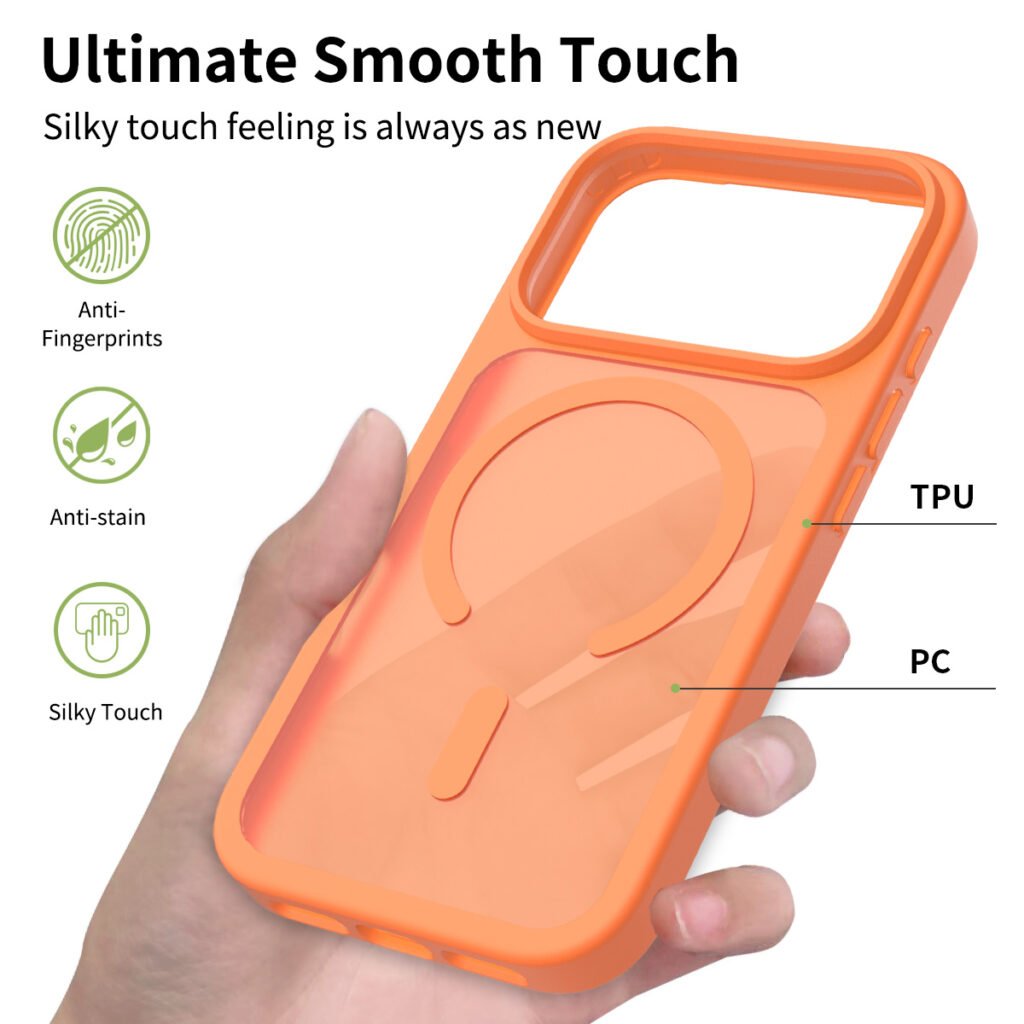 iPhone 17 Pro - Silver Shield Touch-Skin Fusion (Magnetic Attachment)