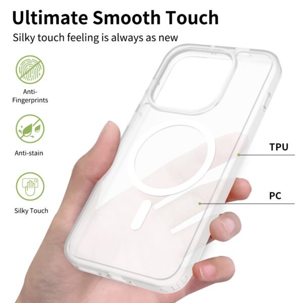 One plus 15 5G Silver Skin Touchscreen One-Sided Hybrid (Magnetic Attachment)