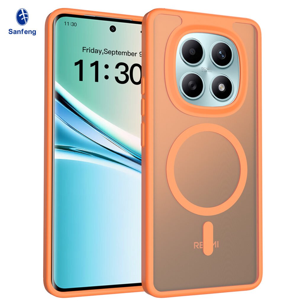 Redmi Note 15 4G (5G compatible) - Silver Shield Touchable Two-in-One (Magnetic Attachment)