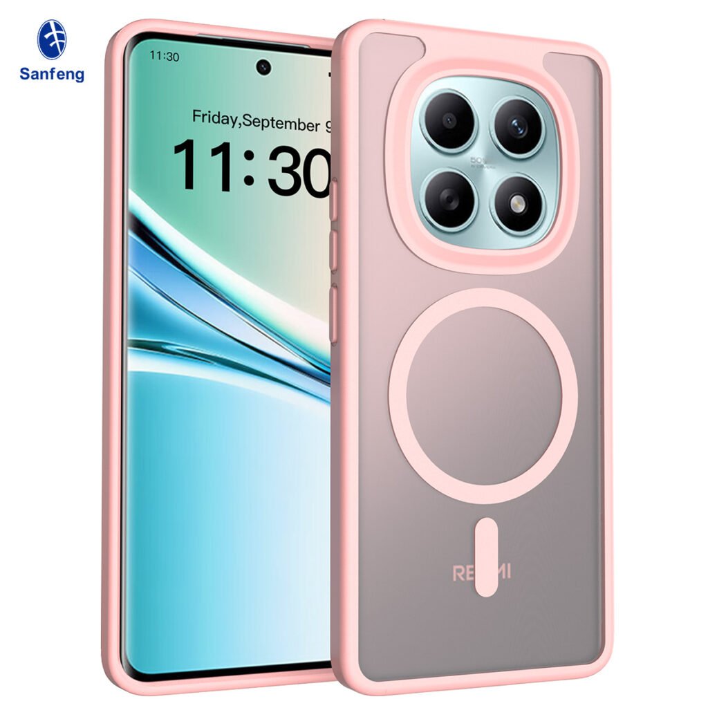 Redmi Note 15 4G (5G compatible) - Silver Shield Touchable Two-in-One (Magnetic Attachment)
