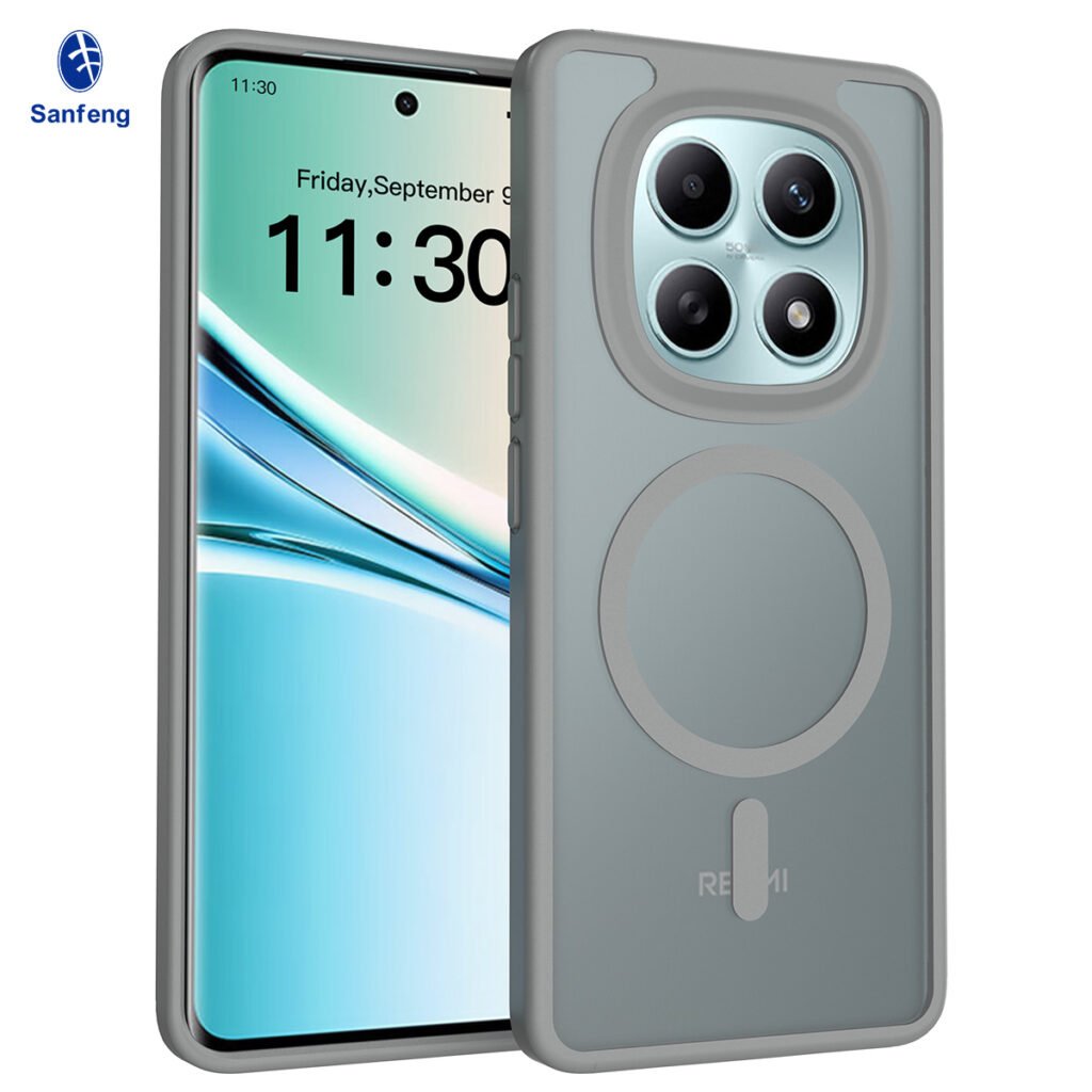 Redmi Note 15 4G (5G compatible) - Silver Shield Touchable Two-in-One (Magnetic Attachment)