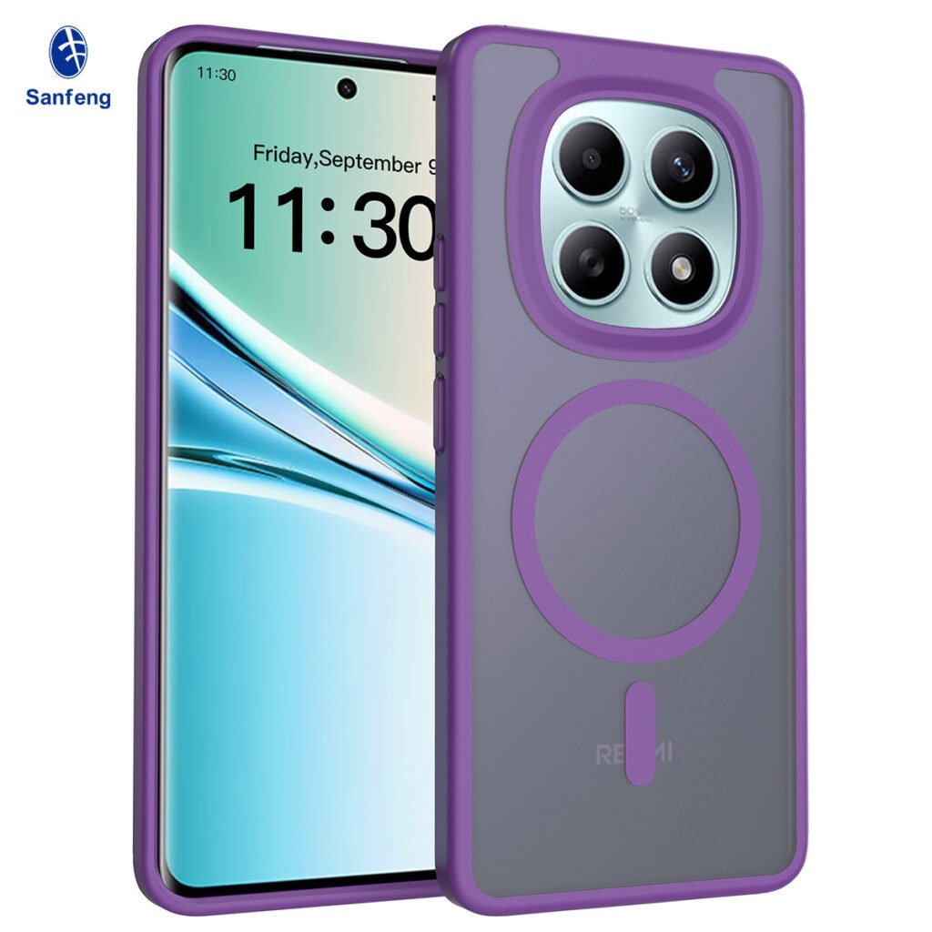 Redmi Note 15 4G (5G compatible) - Silver Shield Touchable Two-in-One (Magnetic Attachment)