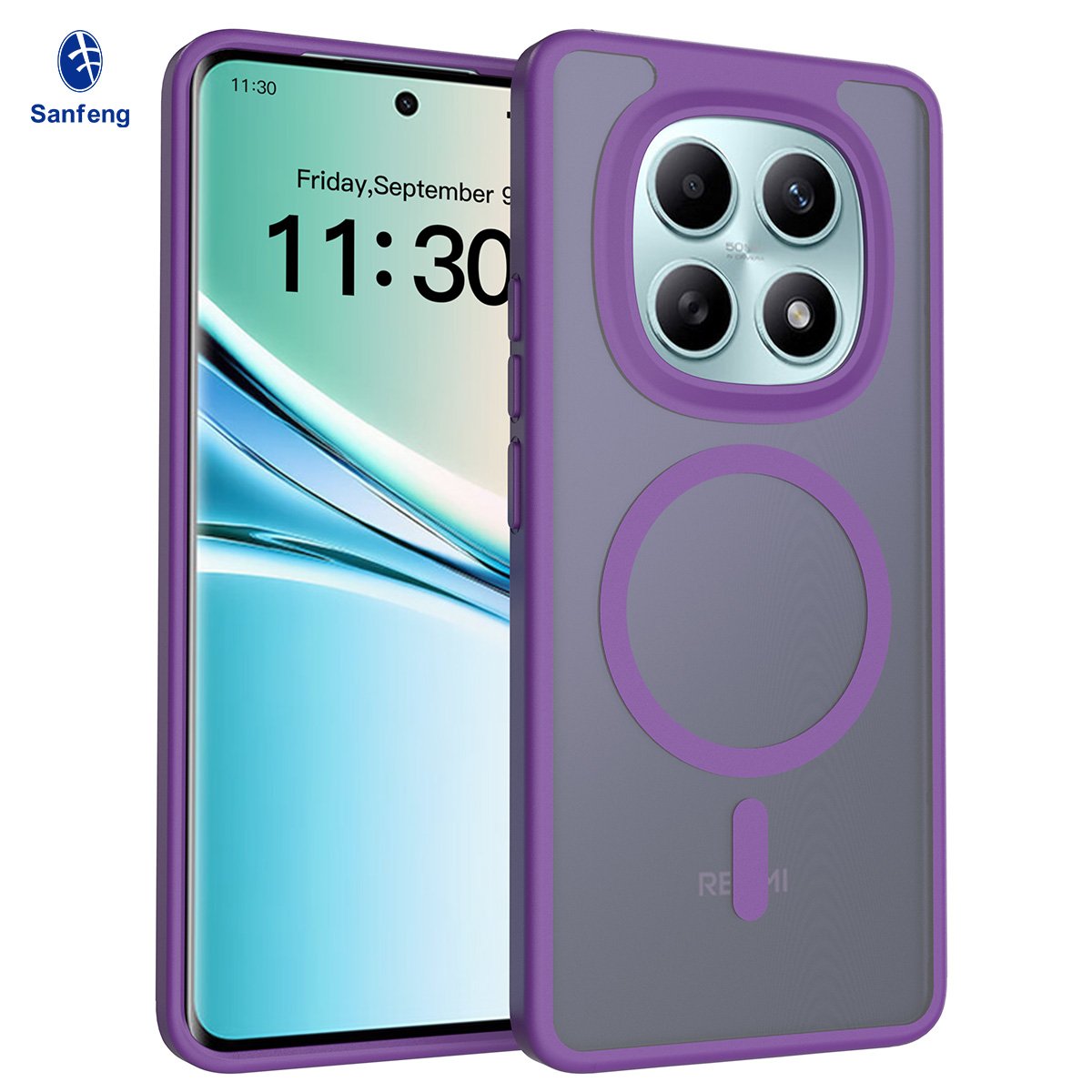 Redmi Note 15 4G (5G compatible) - Silver Shield Touchable Two-in-One (Magnetic Attachment) - Image 18